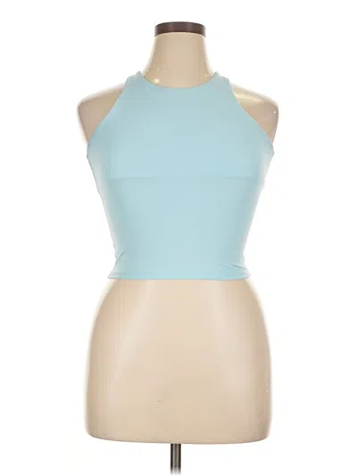 Pre-owned All In Motion Tank Top Blue Halter Neckline Tops