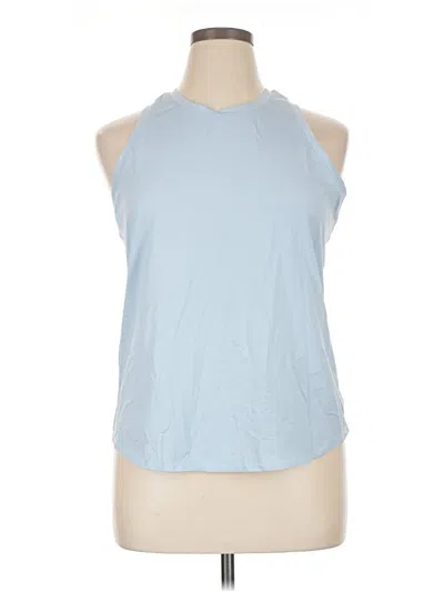 Pre-owned All In Motion Tank Top Blue Halter Neckline Tops