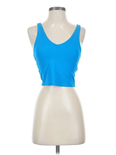 Pre-owned All In Motion Tank Top Blue Strapless Neckline Tops