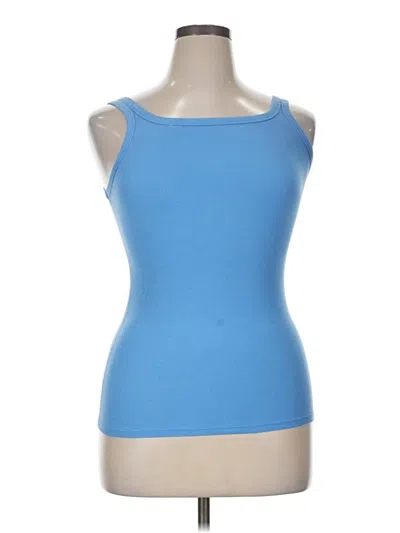 Pre-owned All In Motion Tank Top Blue Strapless Neckline Tops