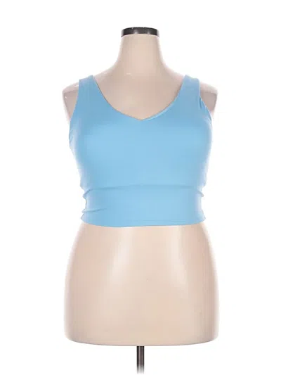 Pre-owned All In Motion Tank Top Blue Strapless Neckline Tops