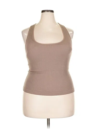 Pre-owned All In Motion Tank Top Brown Halter Neckline Tops