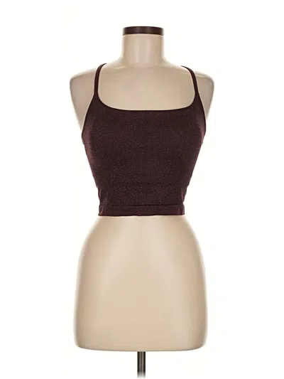 Pre-owned All In Motion Tank Top Brown Halter Neckline Tops