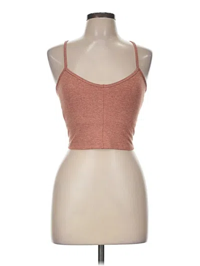 Pre-owned All In Motion Tank Top Brown Halter Neckline Tops
