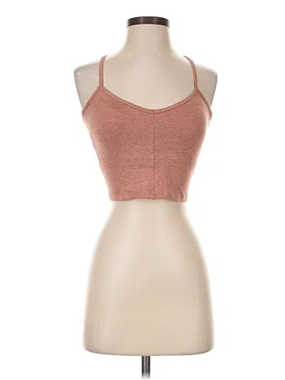 Pre-owned All In Motion Tank Top Brown Halter Neckline Tops