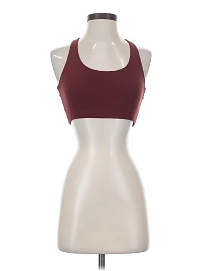 Pre-owned All In Motion Tank Top Burgundy Halter Neckline Tops