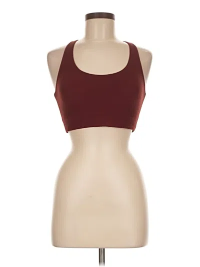 Pre-owned All In Motion Tank Top Burgundy Halter Neckline Tops
