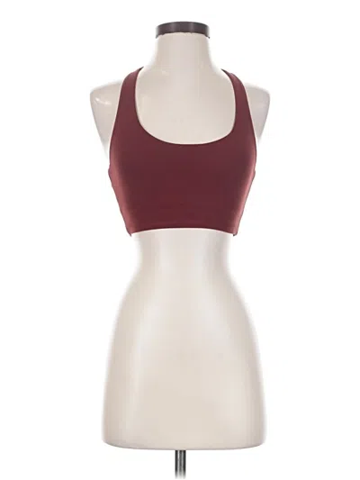 Pre-owned All In Motion Tank Top Burgundy Halter Neckline Tops