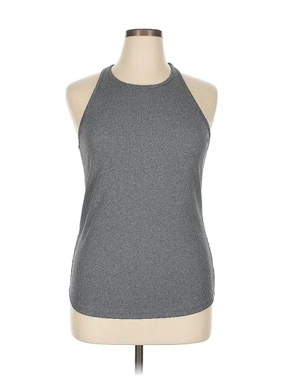 Pre-owned All In Motion Tank Top Gray Halter Neckline Tops