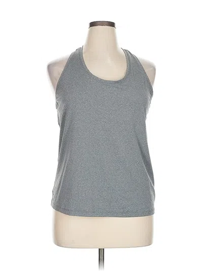 Pre-owned All In Motion Tank Top Gray Halter Neckline Tops