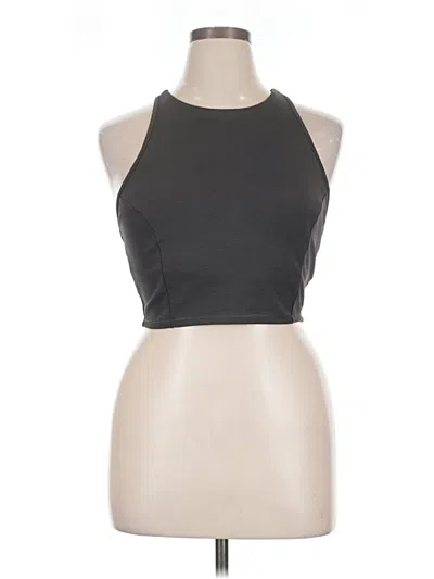 Pre-owned All In Motion Tank Top Gray Halter Neckline Tops
