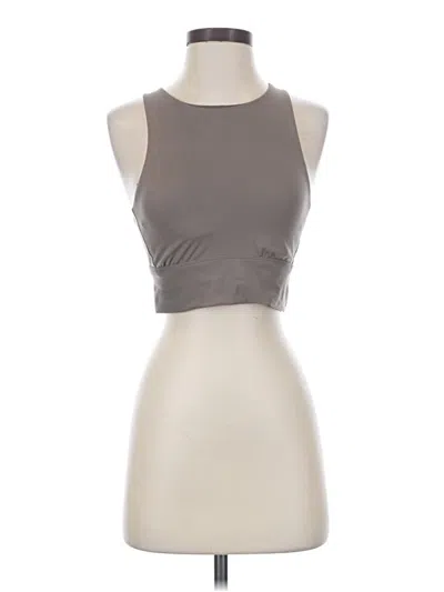 Pre-owned All In Motion Tank Top Gray Halter Neckline Tops