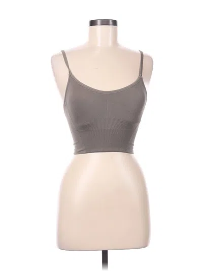 Pre-owned All In Motion Tank Top Gray Strapless Neckline Tops