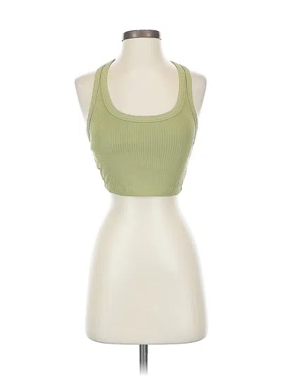 Pre-owned All In Motion Tank Top Green Halter Neckline Tops