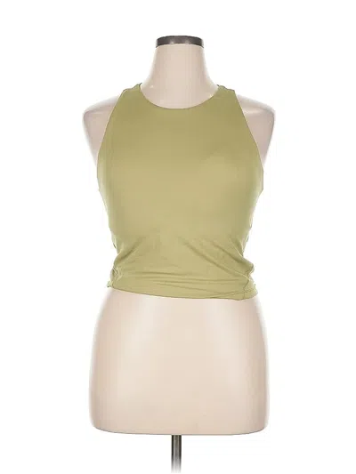 Pre-owned All In Motion Tank Top Green Halter Neckline Tops