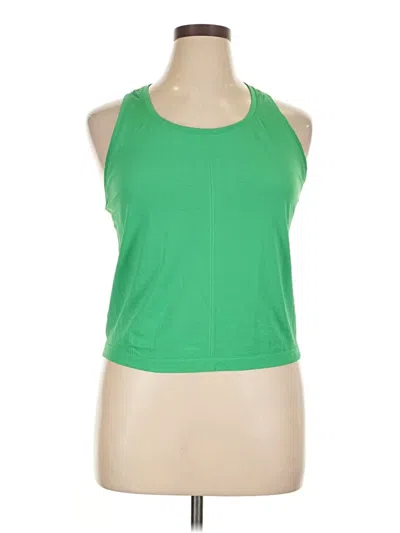 Pre-owned All In Motion Tank Top Green Halter Neckline Tops