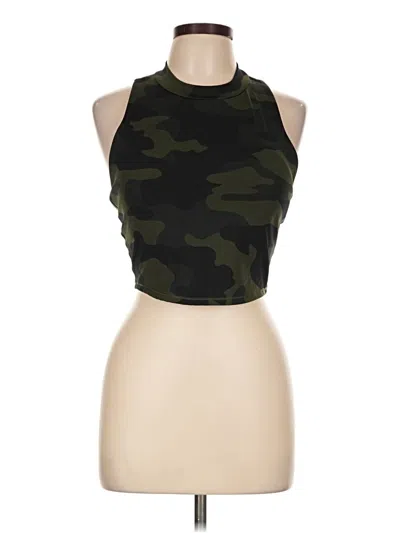 Pre-owned All In Motion Tank Top Green Halter Neckline Tops