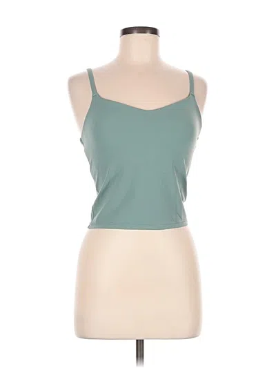 Pre-owned All In Motion Tank Top Green Strapless Neckline Tops