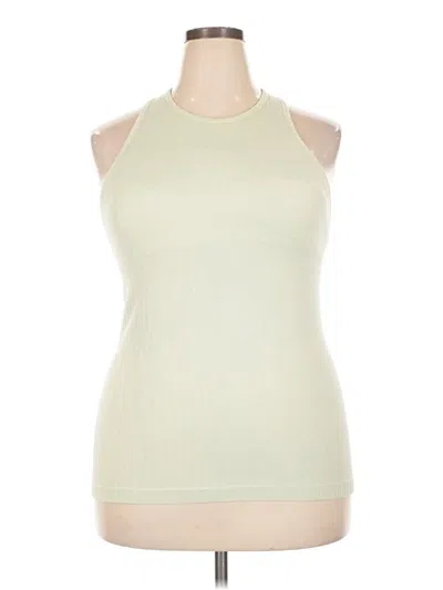 Pre-owned All In Motion Tank Top Ivory Halter Neckline Tops