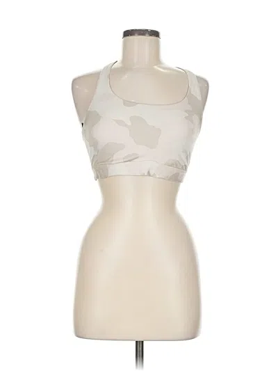 Pre-owned All In Motion Tank Top Ivory Halter Neckline Tops In White