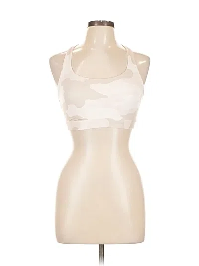 Pre-owned All In Motion Tank Top Ivory Halter Neckline Tops In White