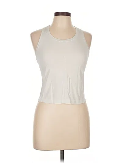 Pre-owned All In Motion Tank Top Ivory Halter Neckline Tops In White