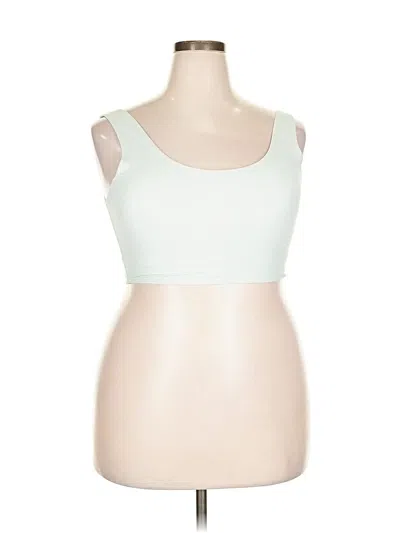 Pre-owned All In Motion Tank Top Ivory Strapless Neckline Tops In White