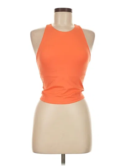 Pre-owned All In Motion Tank Top Orange Halter Neckline Tops