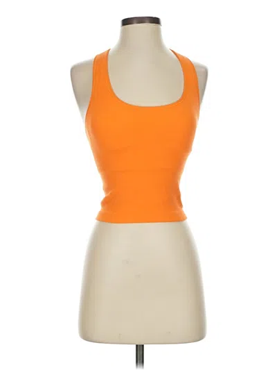 Pre-owned All In Motion Tank Top Orange Halter Neckline Tops