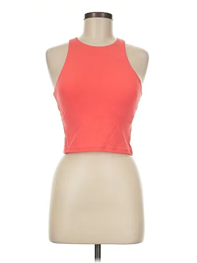 Pre-owned All In Motion Tank Top Orange Halter Neckline Tops