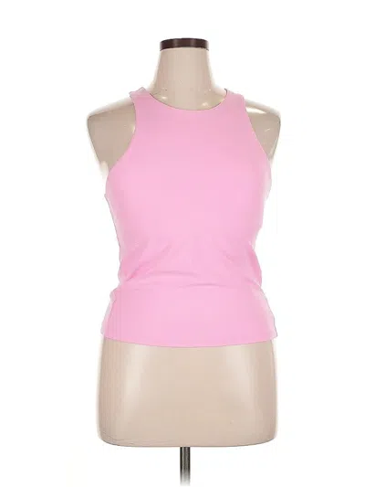 Pre-owned All In Motion Tank Top Pink Halter Neckline Tops