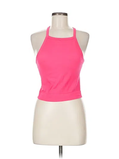 Pre-owned All In Motion Tank Top Pink Halter Neckline Tops