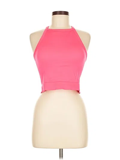 Pre-owned All In Motion Tank Top Pink Halter Neckline Tops