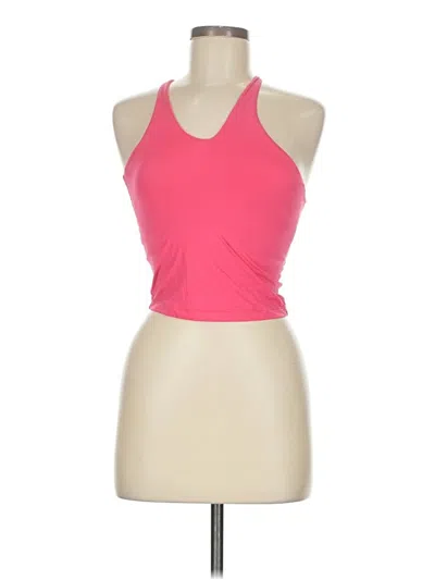 Pre-owned All In Motion Tank Top Pink Halter Neckline Tops