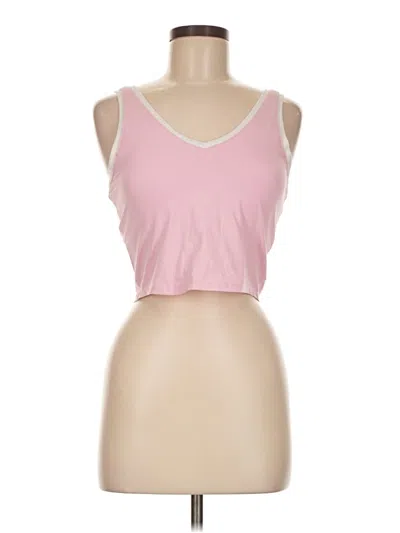 Pre-owned All In Motion Tank Top Pink Halter Neckline Tops