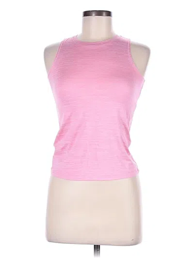 Pre-owned All In Motion Tank Top Pink Halter Neckline Tops