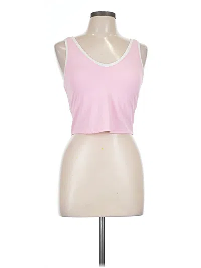 Pre-owned All In Motion Tank Top Pink Halter Neckline Tops