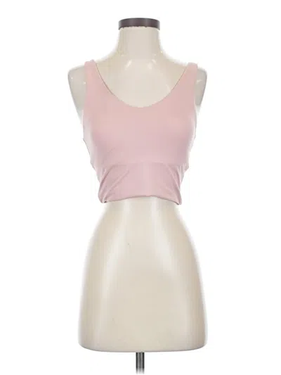 Pre-owned All In Motion Tank Top Pink Strapless Neckline Tops