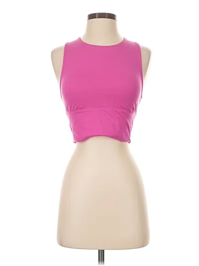 Pre-owned All In Motion Tank Top Pink Strapless Neckline Tops