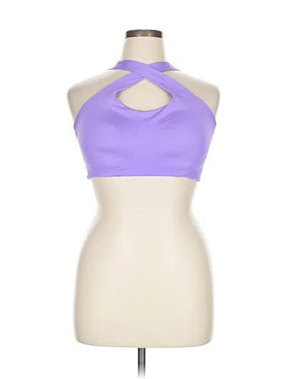 Pre-owned All In Motion Tank Top Purple Halter Neckline Tops