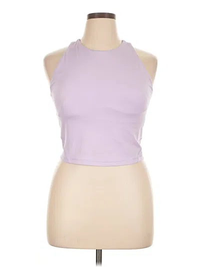 Pre-owned All In Motion Tank Top Purple Halter Neckline Tops