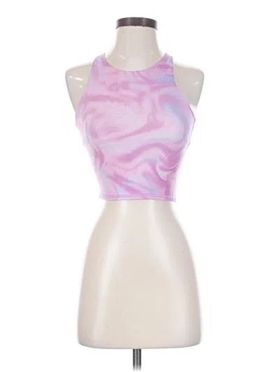 Pre-owned All In Motion Tank Top Purple Halter Neckline Tops
