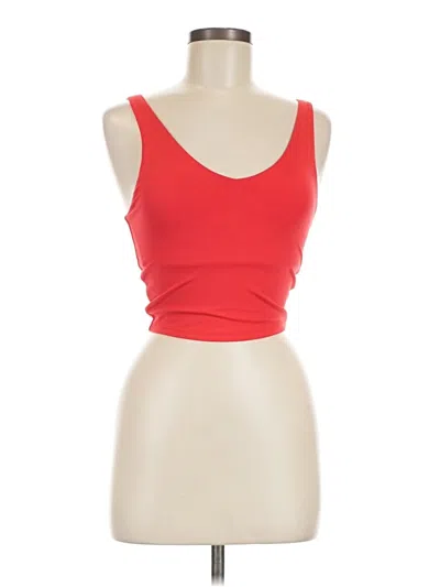 Pre-owned All In Motion Tank Top Red Strapless Neckline Tops