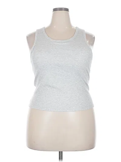 Pre-owned All In Motion Tank Top Silver Halter Neckline Tops