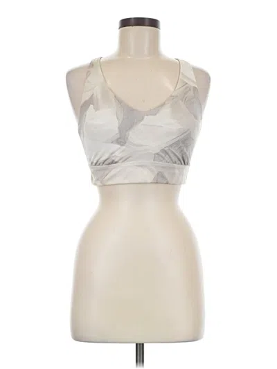 Pre-owned All In Motion Tank Top Silver Halter Neckline Tops