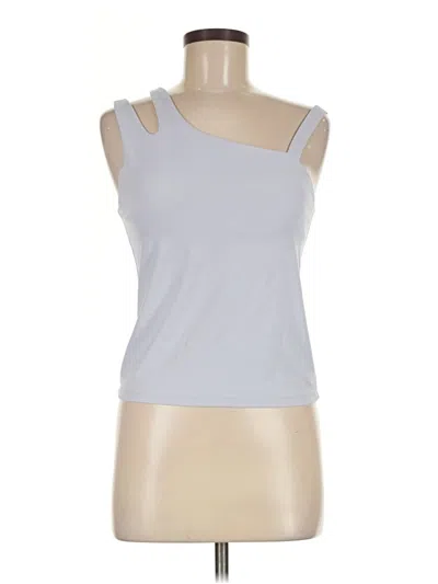 Pre-owned All In Motion Tank Top Silver One Shoulder Neckline Tops