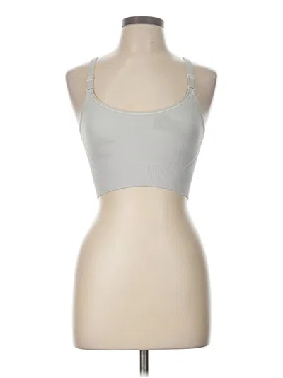 Pre-owned All In Motion Tank Top Silver Strapless Neckline Tops