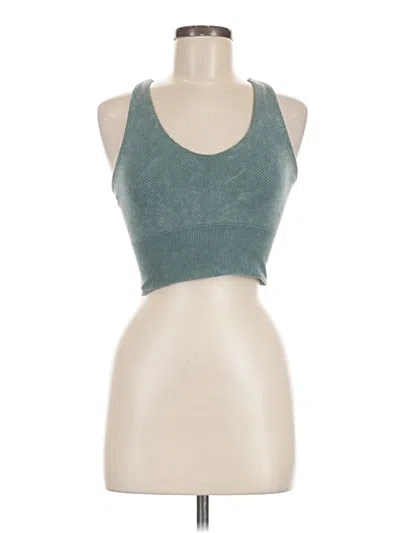 Pre-owned All In Motion Tank Top Teal Halter Neckline Tops