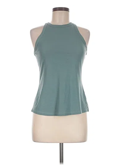 Pre-owned All In Motion Tank Top Teal Halter Neckline Tops