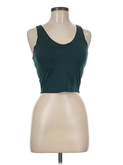 Pre-owned All In Motion Tank Top Teal Halter Neckline Tops